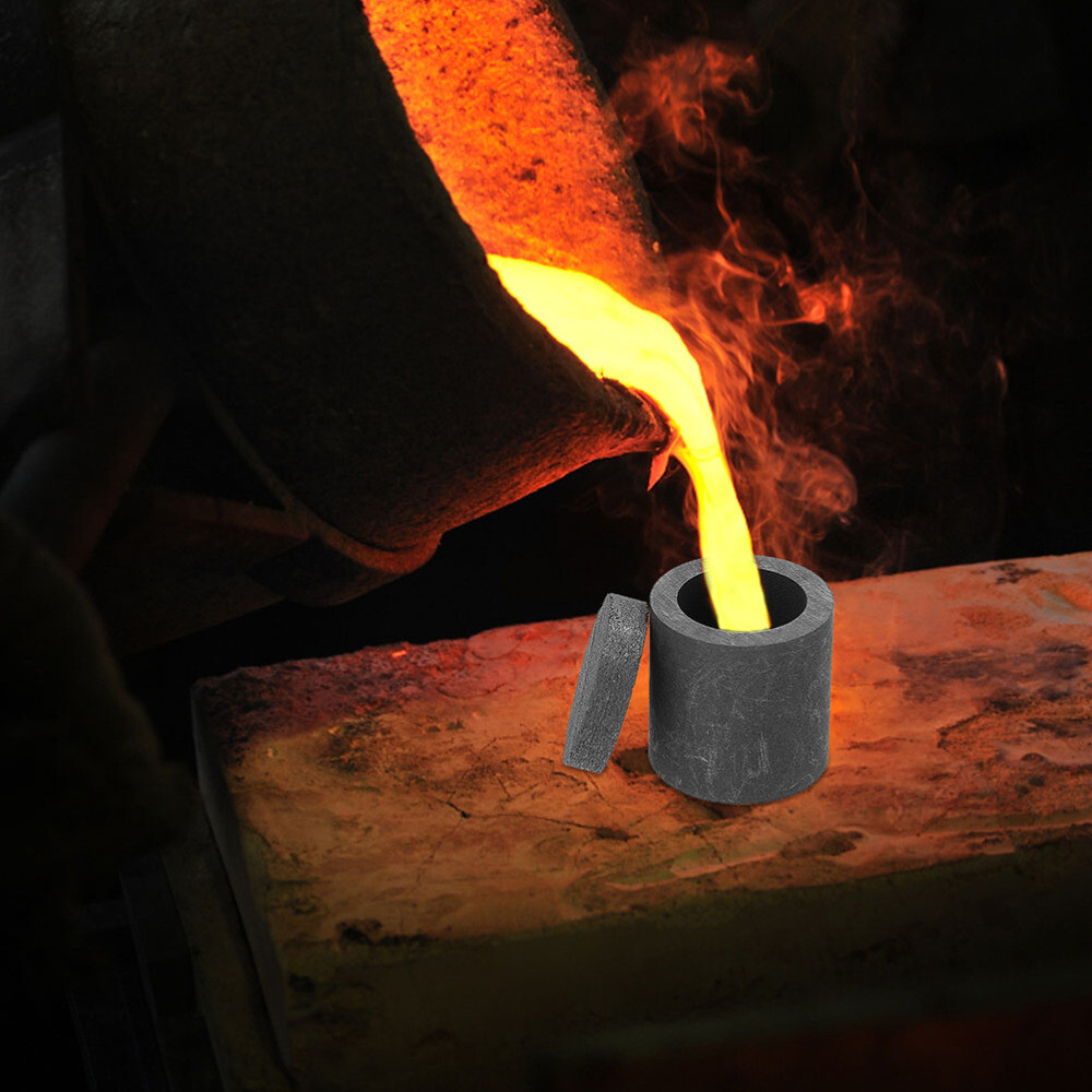 1PC Practical Melting Casting Refining Tool Graphite Furnace Melting Crucible