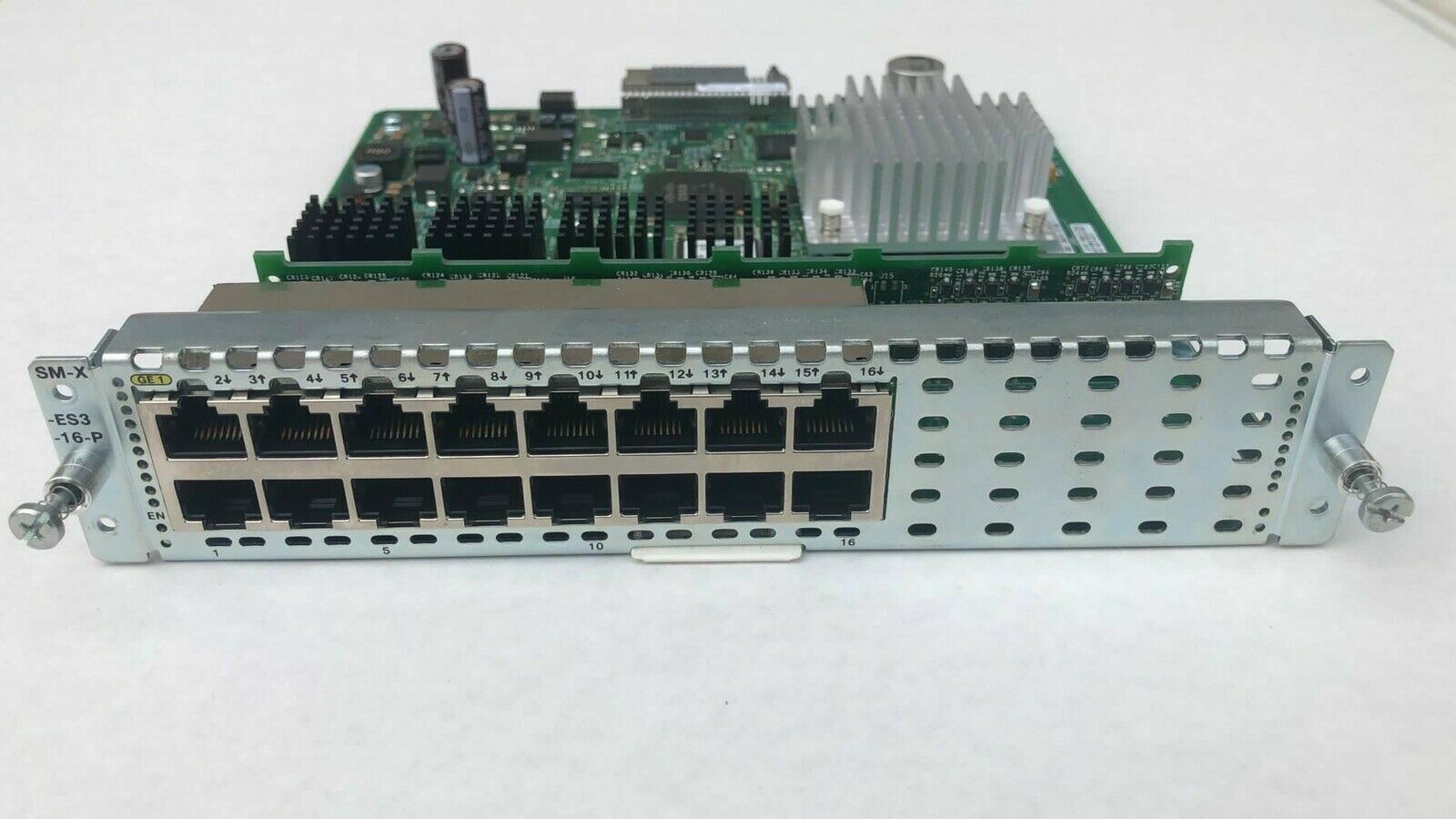 CISCO SM-X-ES3-16-P 16-Port Gigabit POE+ Layer 2/3 EtherSwitch Module SM-X-ES3