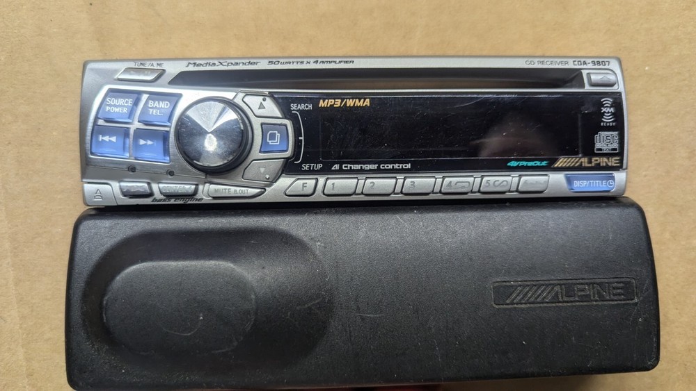 Alpine CDA-9807 cd receiver Faceplate Only  in case