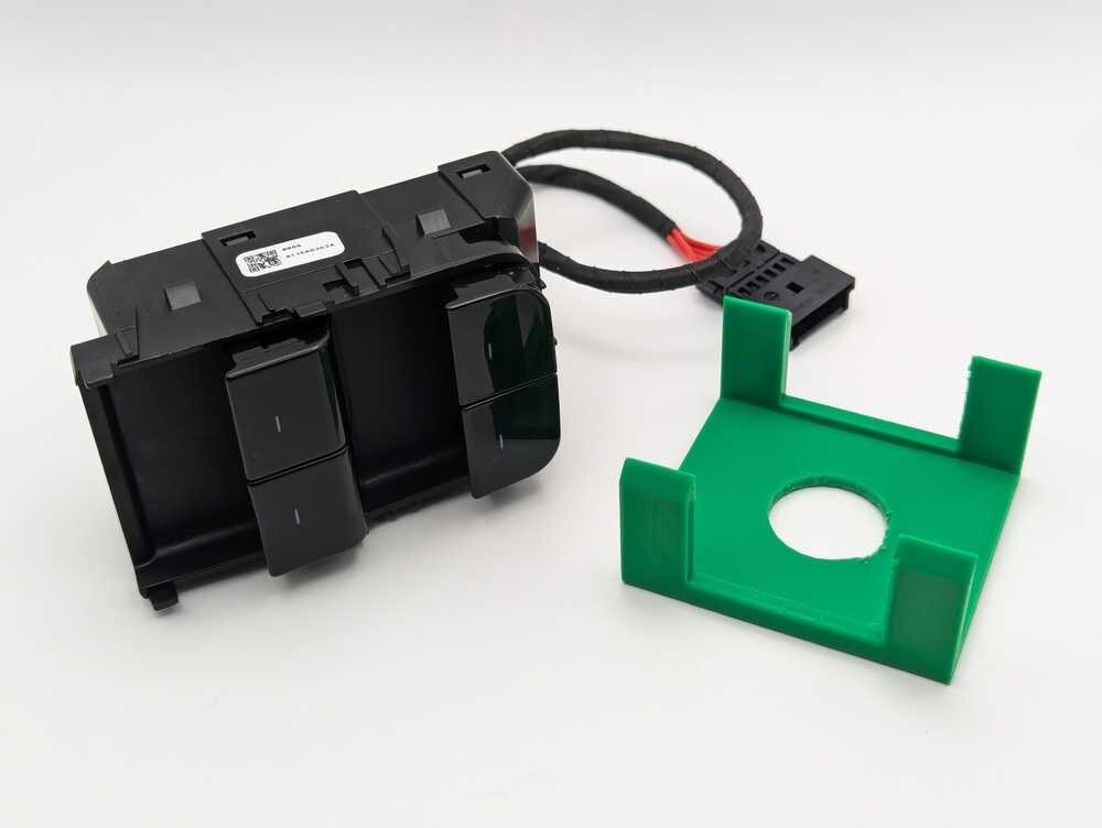 Tesla Model 3/Y Window Switch Replacement Kit: Gloss Black Switch + Removal Tool