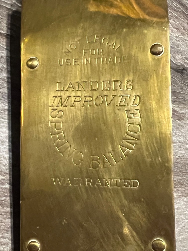 LANDERS Vintage Improved Spring Balance Scale
