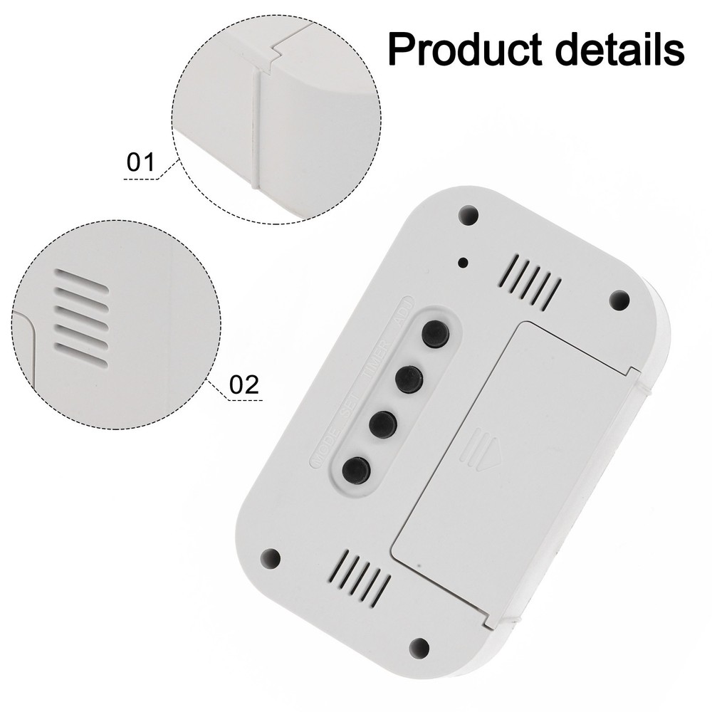 Stylish Electronic Alarm Clock with Night Light and Temperature Feature