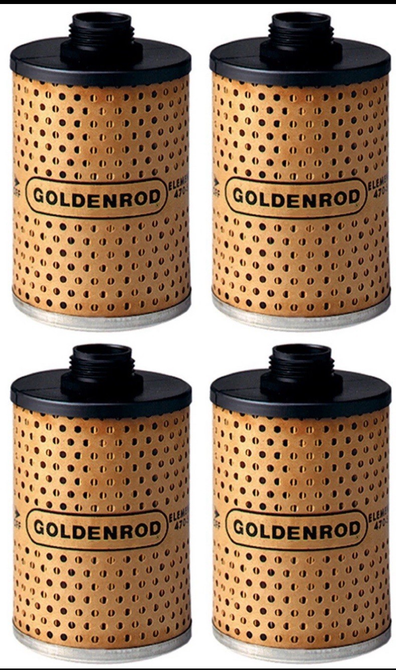 4-Goldenrod Replacement Fuel Filter Element 470-5 - 4 Filters