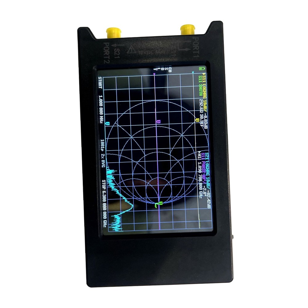 4" LiteVNA-64 VNA 50KHz-6.3GHz Analyzer Vector Network Analyzer Antenna Analyzer