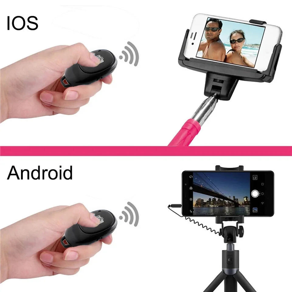 Camera Shutter Wireless Bluetooth Button Remote Control for Android Apple iPhone