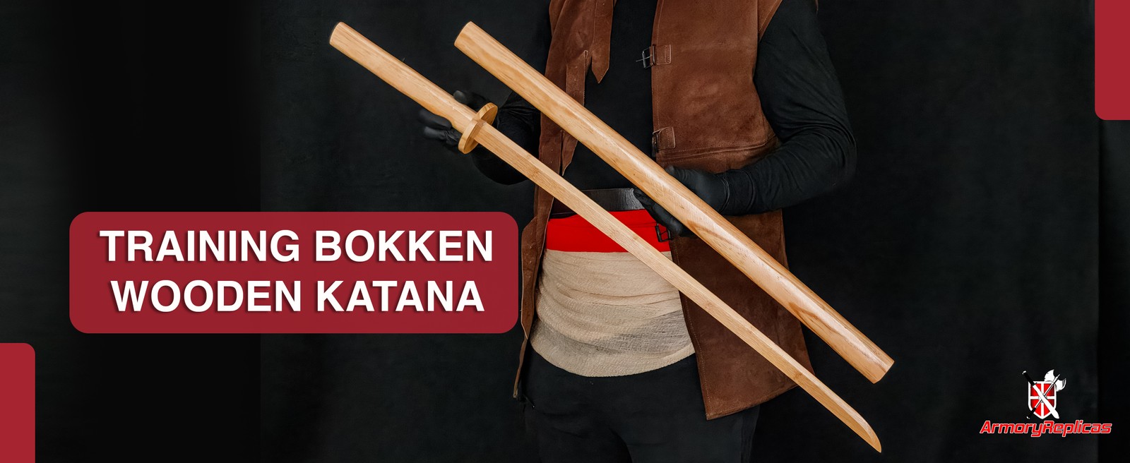 40" Wooden Practice Sword Bokken Katana - Martial Arts Kendo Training Prop