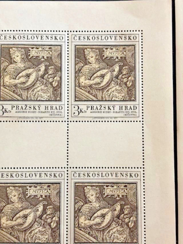 1971 CESKOSLOVENSKO - MNH 1952-53A - MINI - SHEETS