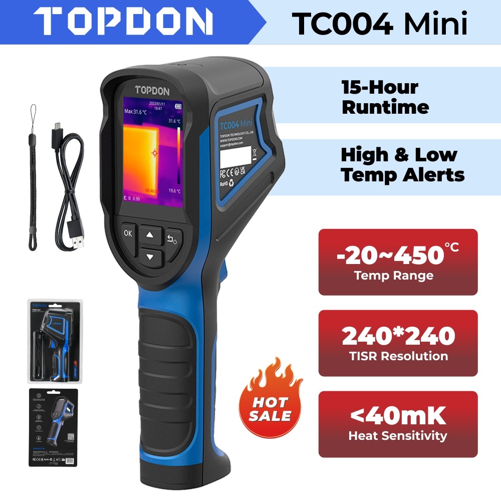 TOPDON TC004 Mini Handheld Thermal Imaging Camera