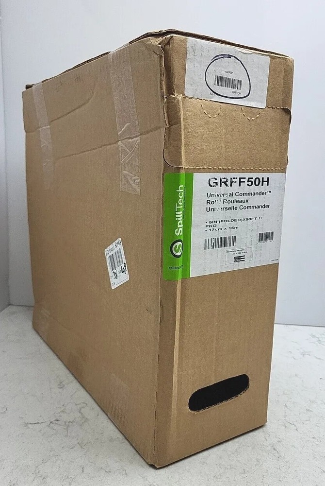 Spilltech Grff50h Sorbents 8 Gal Pack Universal Absorbed Gray Polypropylene