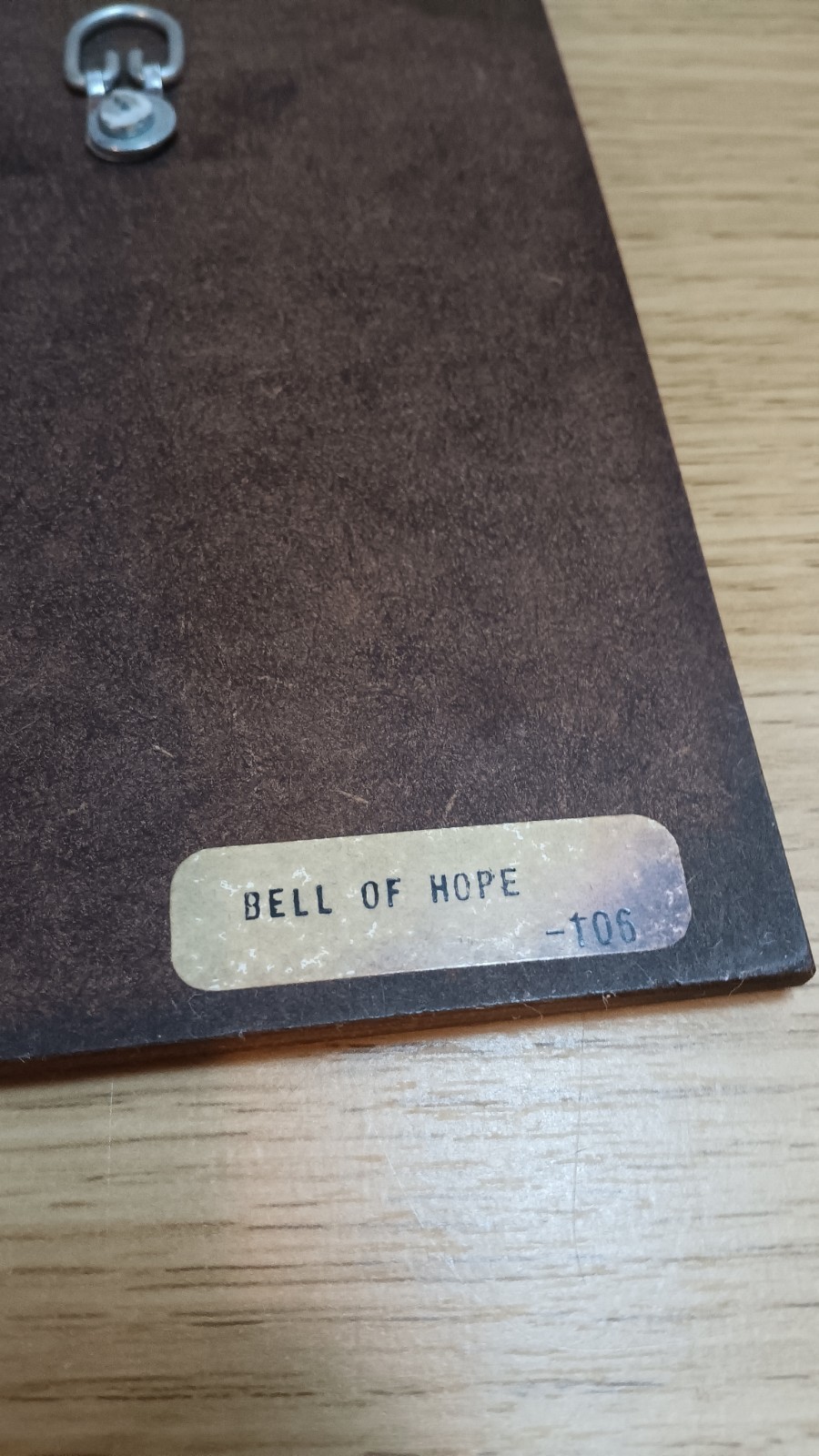 Vintage De Grazia BELL OF HOPE Wall Decor