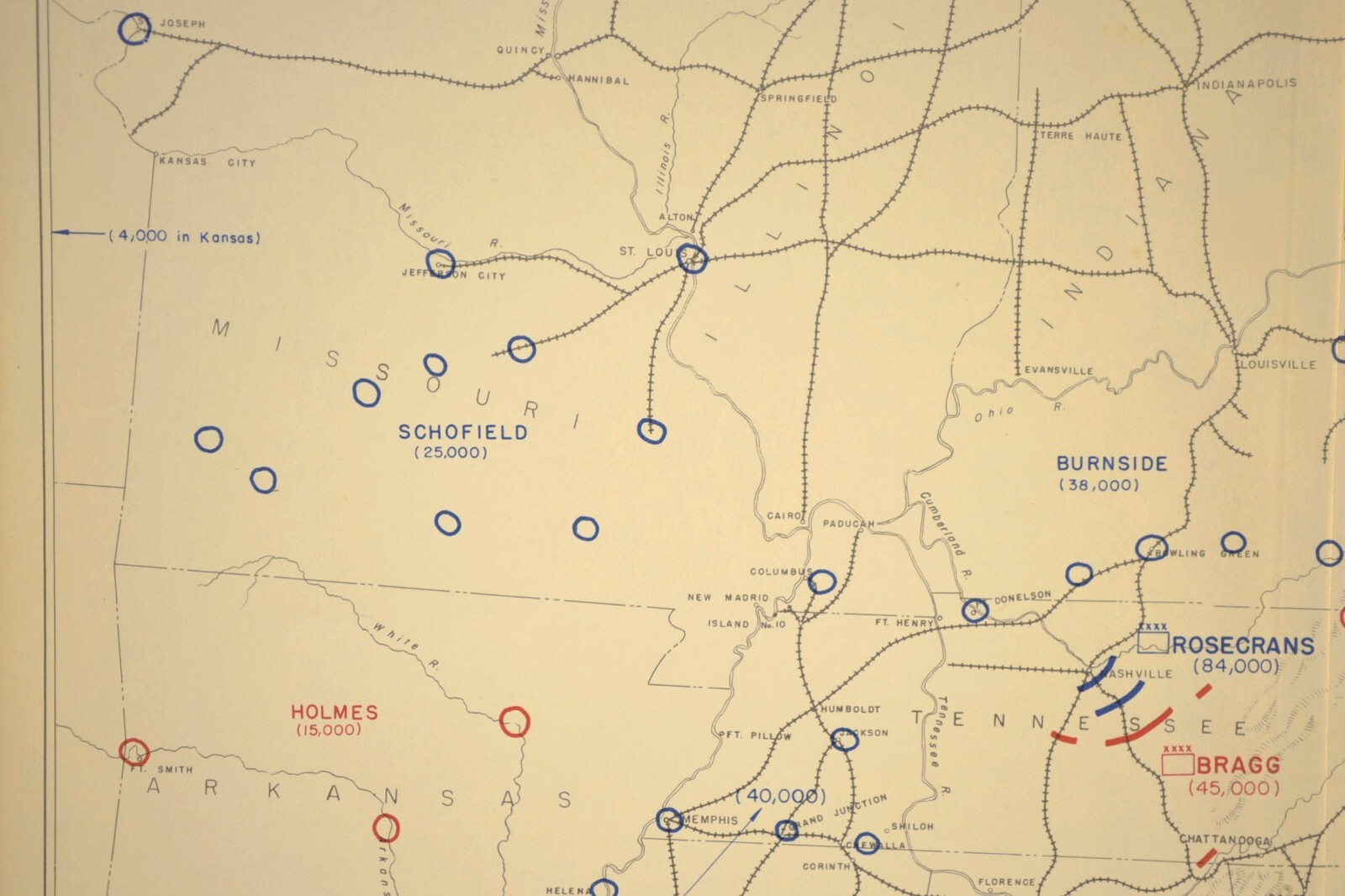 Overview Civil War Battlefield Map Army Positions Generals Situation June 1 1863