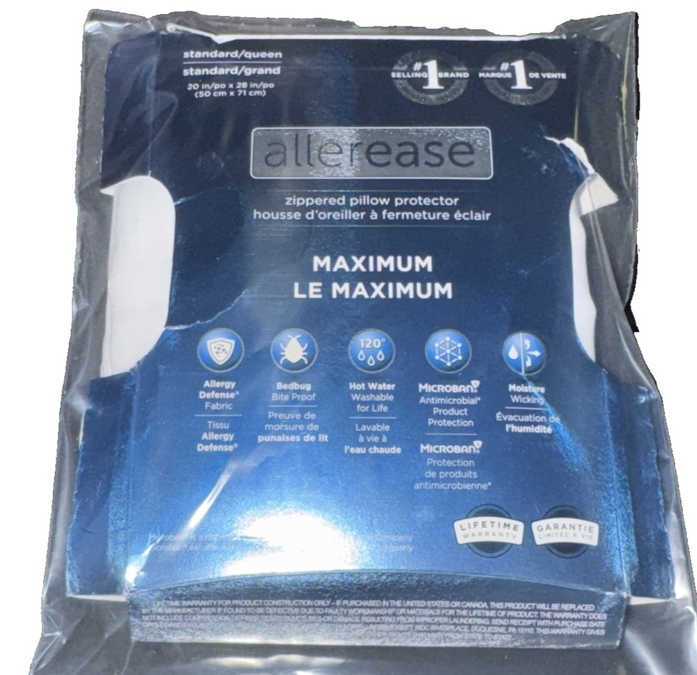 Allerease Maxium Sandard/Queen Matress + Pillow Protector