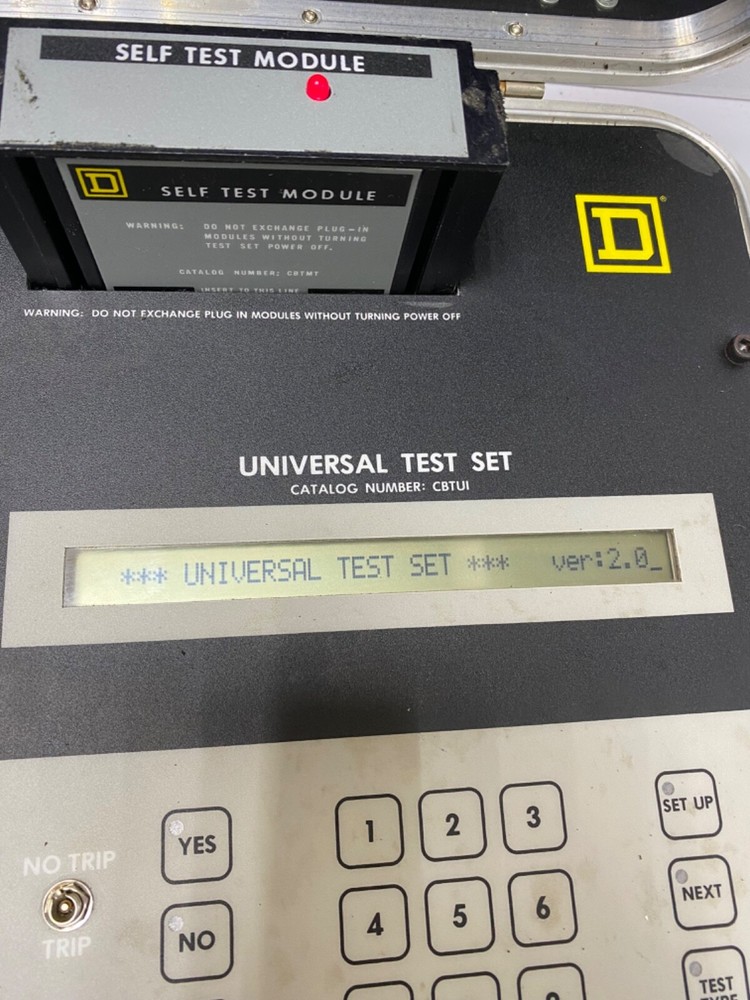 Square D Universal Test Set CBTUI, CBTM3 ME-NE-PE Test Module, TIF 770