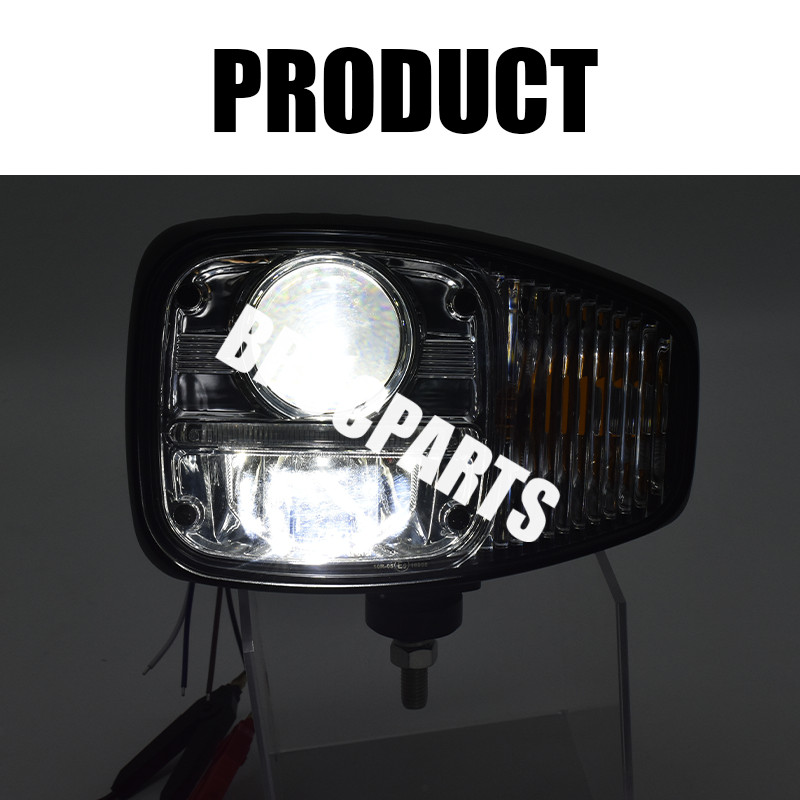 6PCS LED Headlights&Work Lights Kits Replacement For JCB Fastrac Telehandler