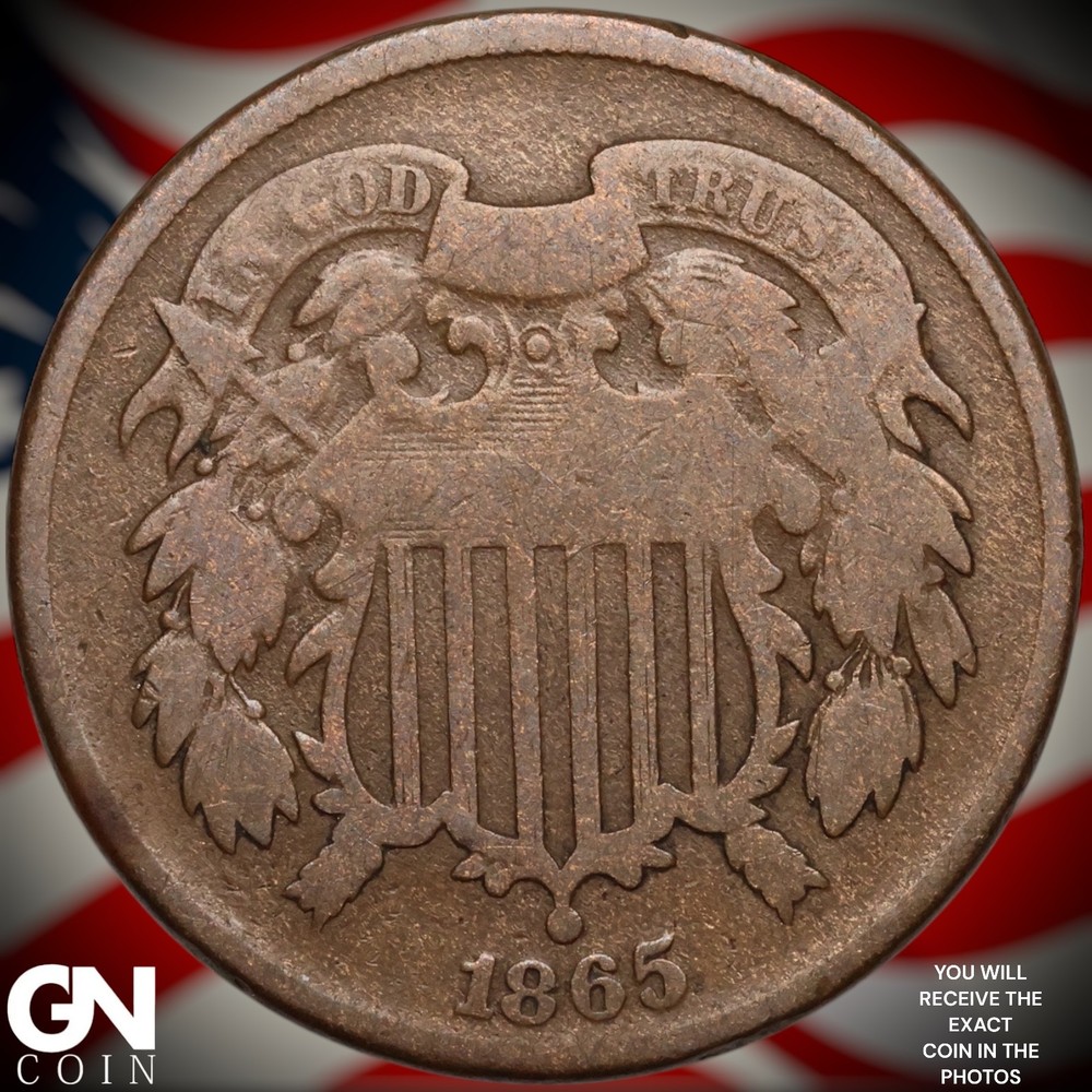 1865 2 Cent Piece B2344
