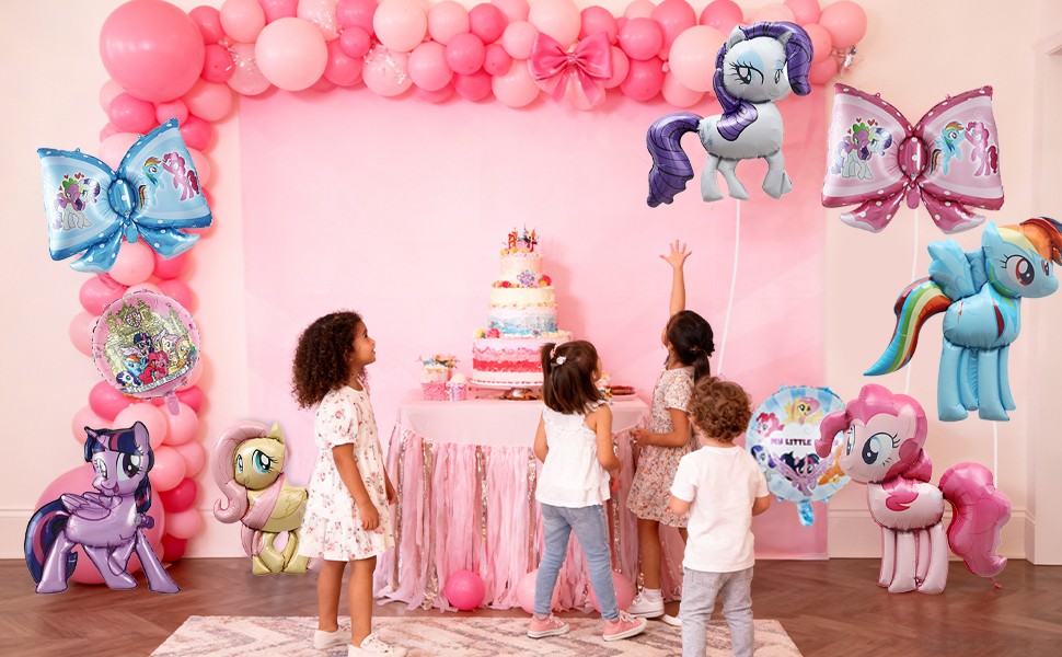 My Little Pony Foil Balloons Set My Little Pony Birthday Party Decoration Kids