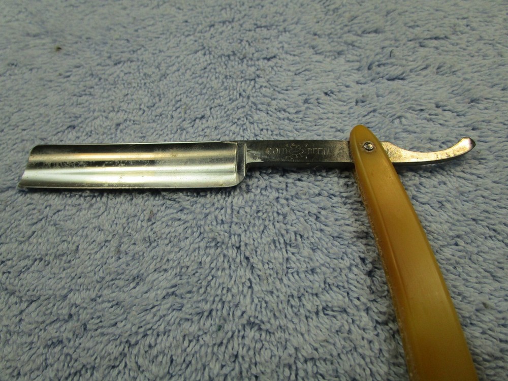 Manganes Cold Beetle Straight Razor & Box 160-6F