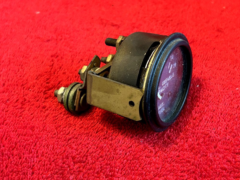AIRCRAFT 2" AUXILLIARY FUEL QUANTITY INDICATOR WITH MOUNT BRACKET