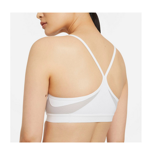 NEW NIKE Women's [L] Indy Light-Support Padded Sports/Yoga Bra-White CZ4456-100