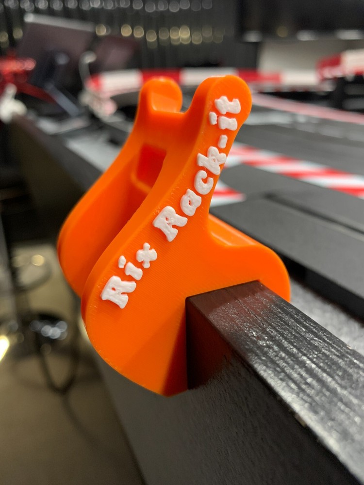 Rix Rack-it Slot car controller holder (Orange U mount)