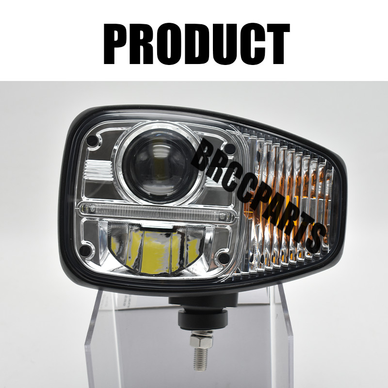 6PCS LED Headlights&Work Lights Kits Replacement For JCB Fastrac Telehandler