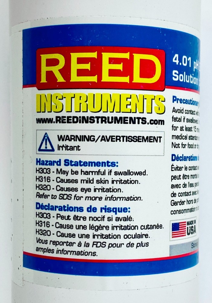 REED Instruments R1404 4.01 pH Calibration Buffer Solution Set of 2