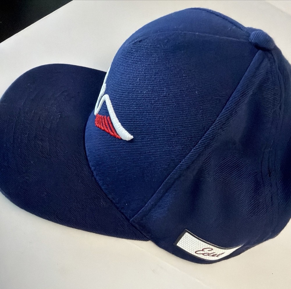 Edel Golf Wings Adjustable Blue SnapBack Hat Cap Embroidered Flat Brim