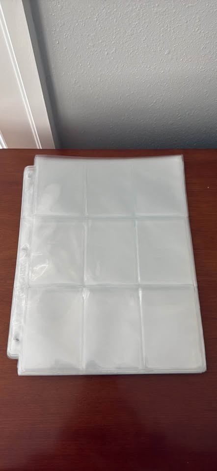 20-Pack Clear Top Loading Trading Card Pages