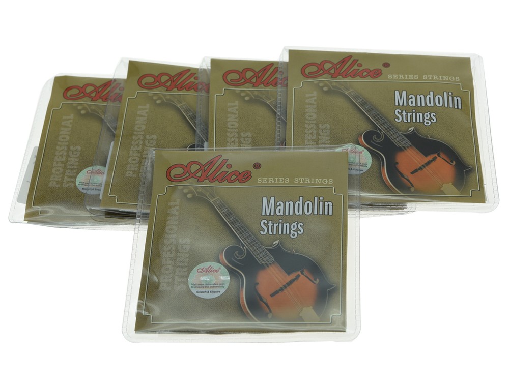 5 Sets Plated Steel Mandolin Strings Coated Copper Alloy Wound String