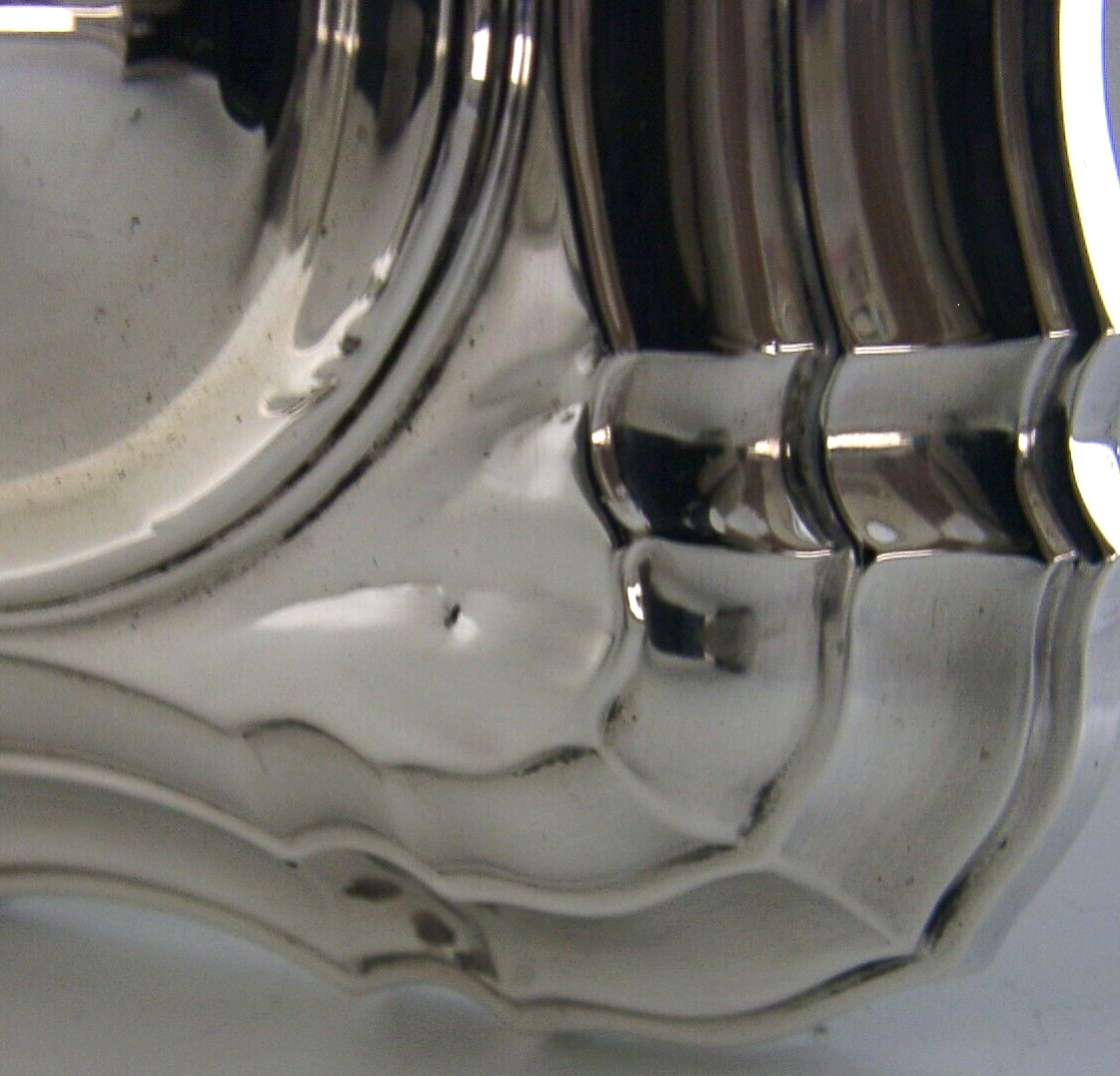 LARGE 9.5 inch ANTIQUE STERLING SILVER MILITARY CANDLESTICKS 1910 APTC 1260g