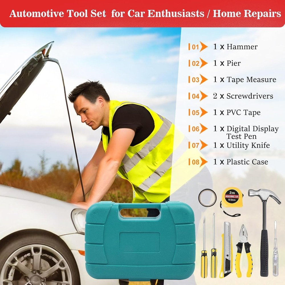 Automotive Emergency Roadside Tool Kit