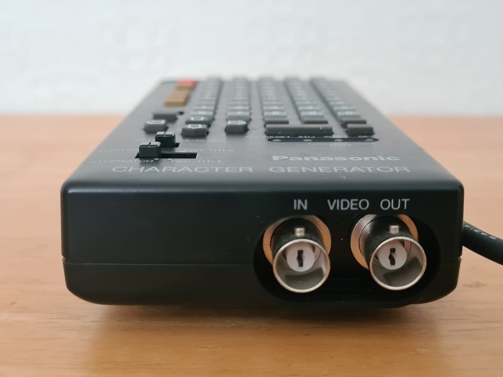 Panasonic Charactor Generator Model VW-CG2E. Includes Instruction Manual.