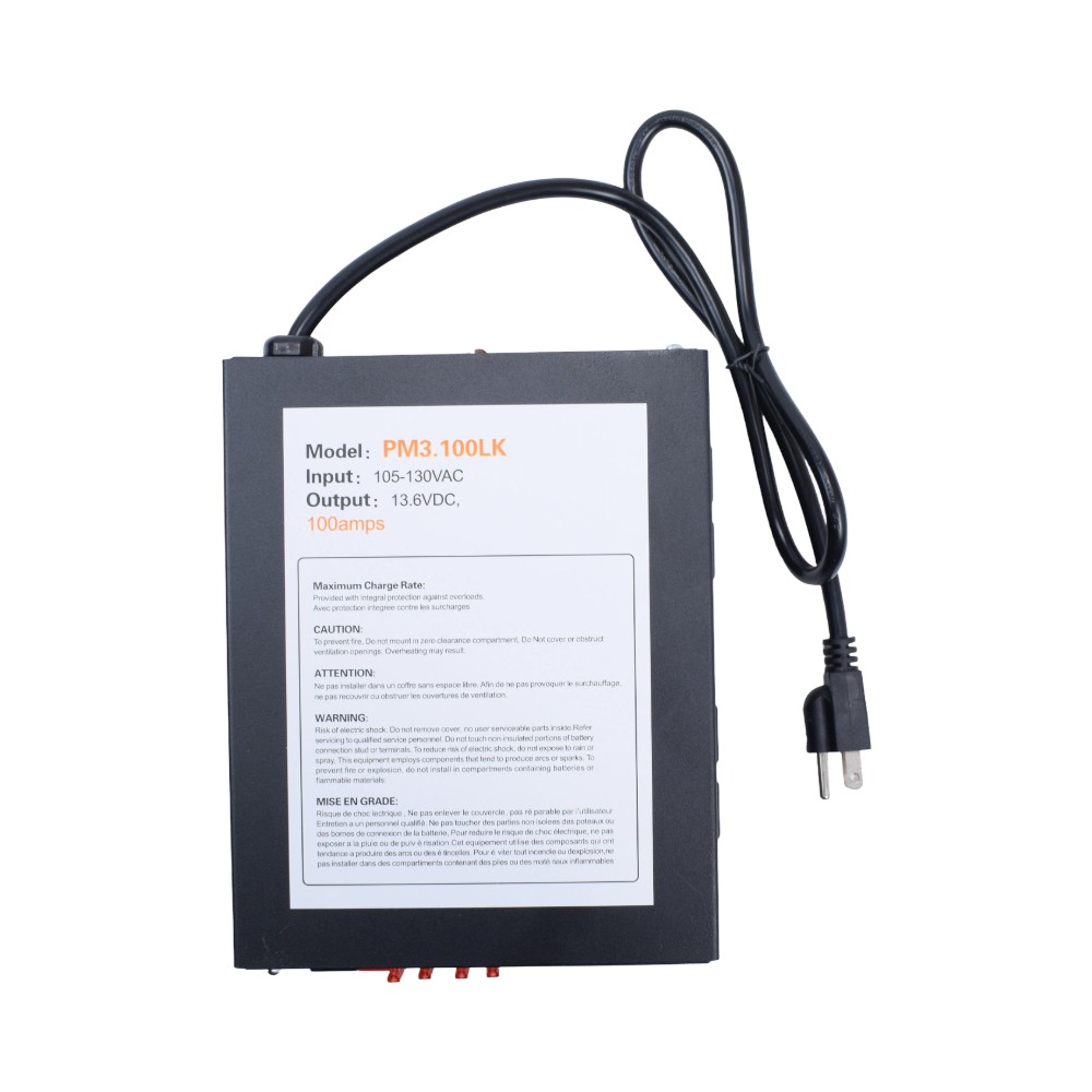 New 100 Amp Power Supply 13V-16V CB Ham Radio PM3-100LK Converter W/ LED light