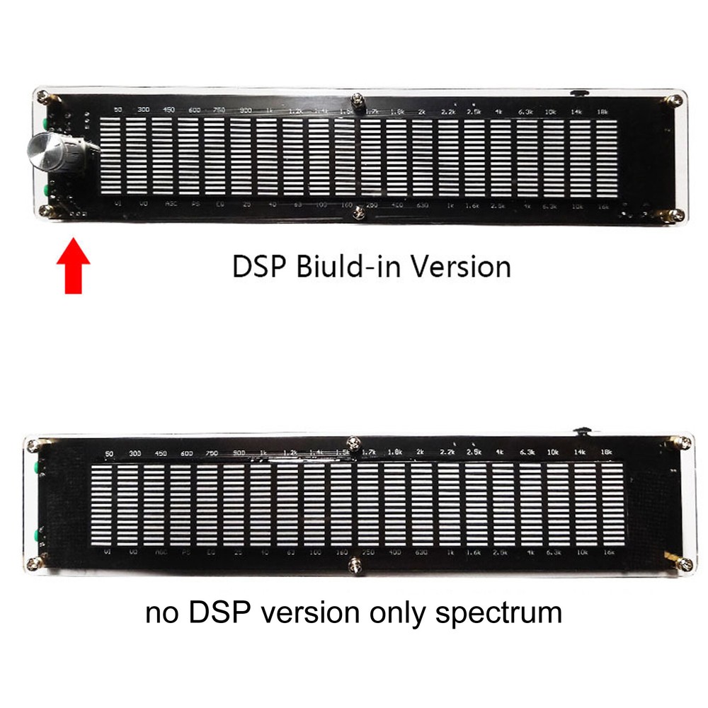 Stereo VU Meter Indicator Music Spectrum Analyzer 20 Segment LED Level Display