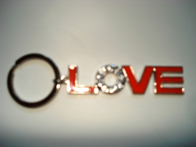 Keychain Assorted Color LOVE (Only 1 piece)