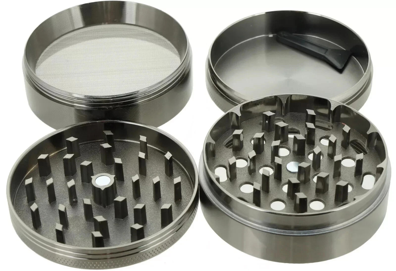 4 PCS Herb Tobacco Grinder Spice Herbal Metal Smoke Crusher Hand Muller