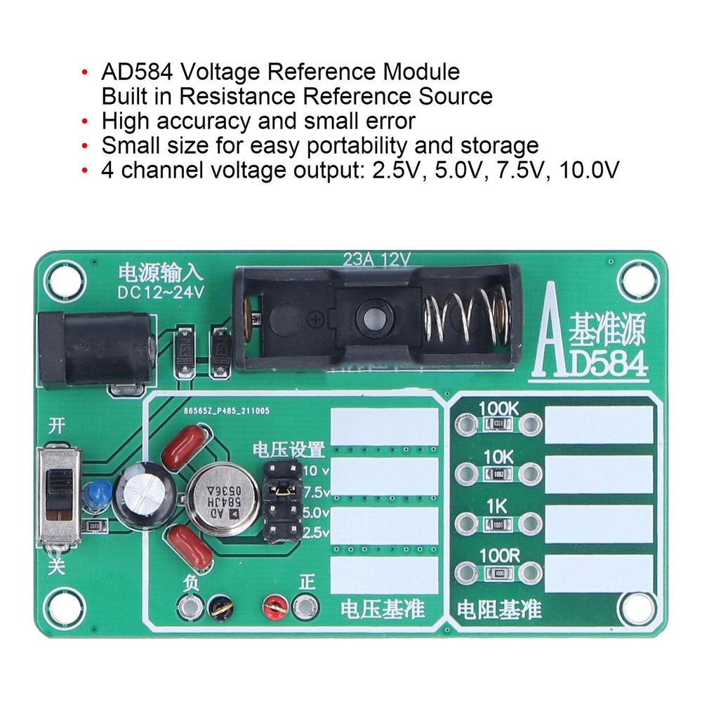 High Accuracy Voltage Reference Module For Multimeter Calibration - Compact Size