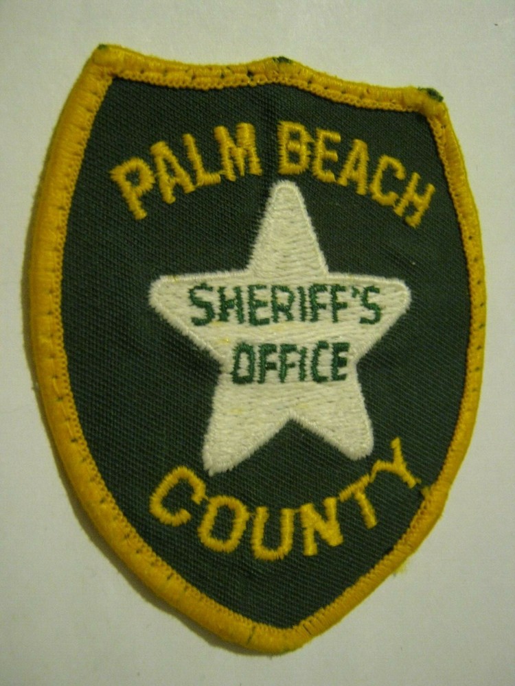 PALM BEACH COUNTY FL SHERIFF'S Patch, See description etc. for size & condition