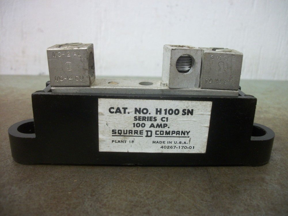 SQUARE D NEUTRAL ASSEMBLY H100SN 100AMP