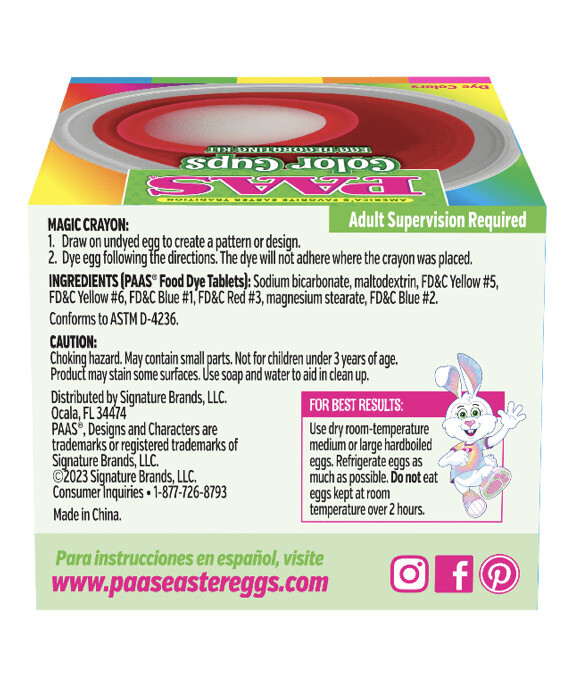 PAAS Easter Egg Decorating and Dye Kit , Color Cups, 1 Kit