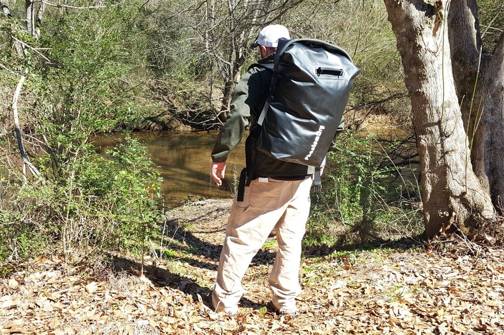 55L Watertight Floatable Backpack For Camping/Hiking Outdoors