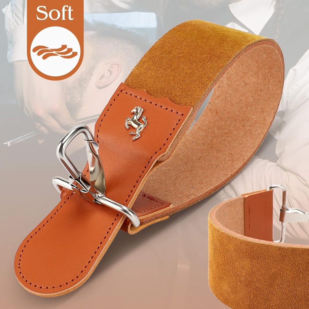 Versatile Leather Sharpening Strap - 45*5cm Strop for Razors and Knives