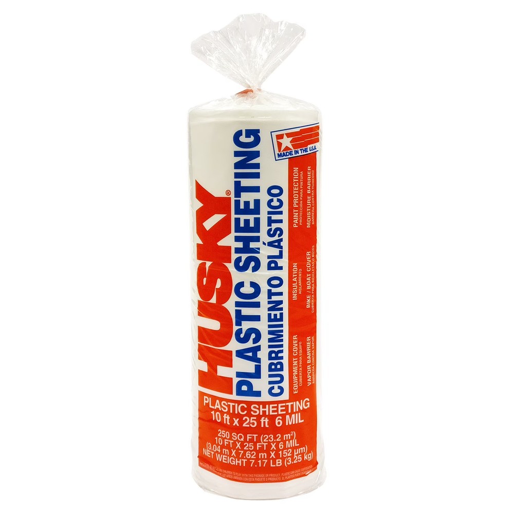 Mil Heavy Duty Clear Plastic Sheeting