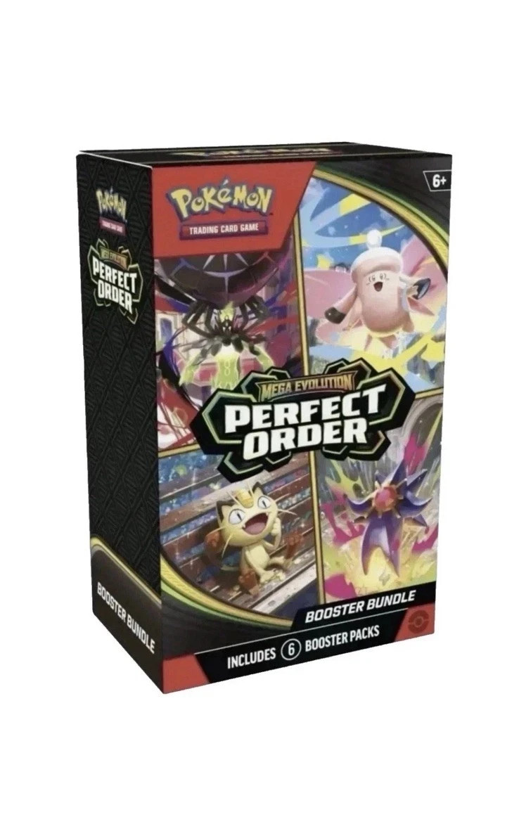 Pokémon TCG: Mega Evolution-Perfect Order Booster Bundle (6 Packs) sealed 3/27