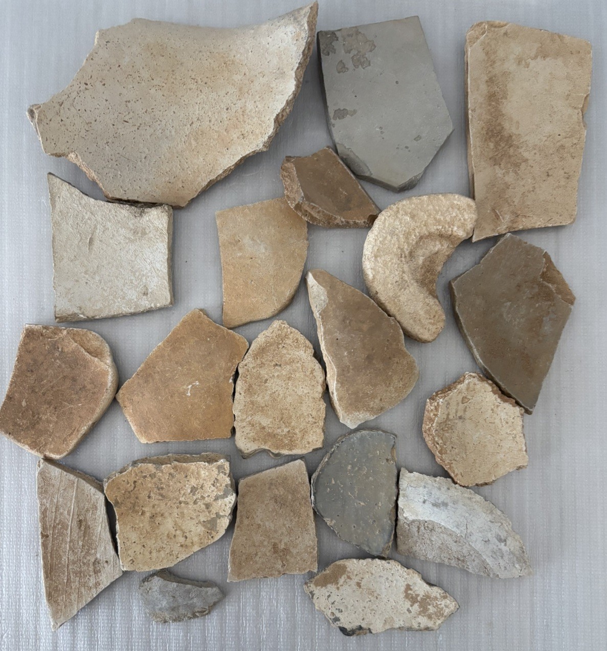 15+ Ancient Anasazi Native American 1-4” Pottery Shards Arizona L10-B FREE SHIP