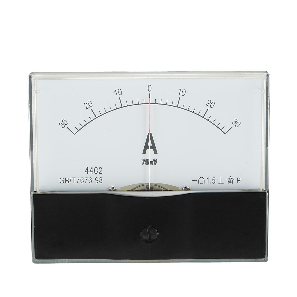 44C2-A Class 1.5 Accuracy DC 0-30A Analog Panel Meter Ammeter Amperemeter