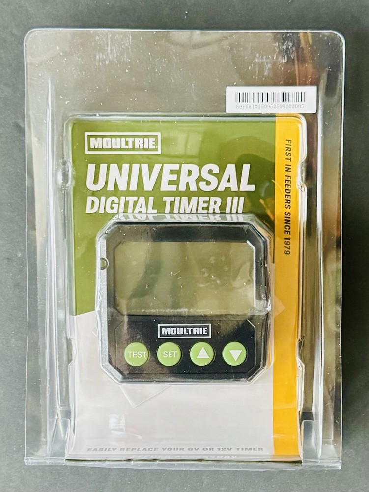 Moultrie Universal Digital Timer III Programmable Feeder Timer Black (MFA-15095)