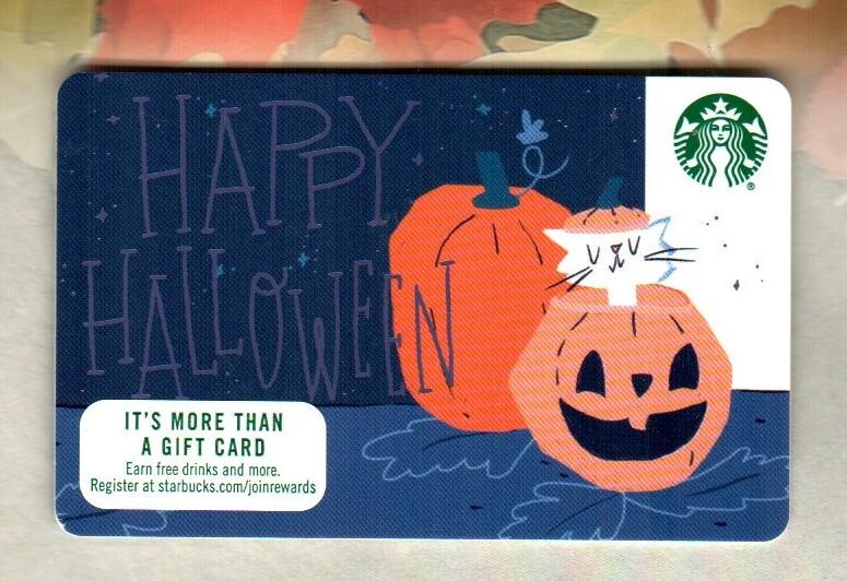 STARBUCKS Happy Halloween ( 2018 ) Gift Card ( $0 )