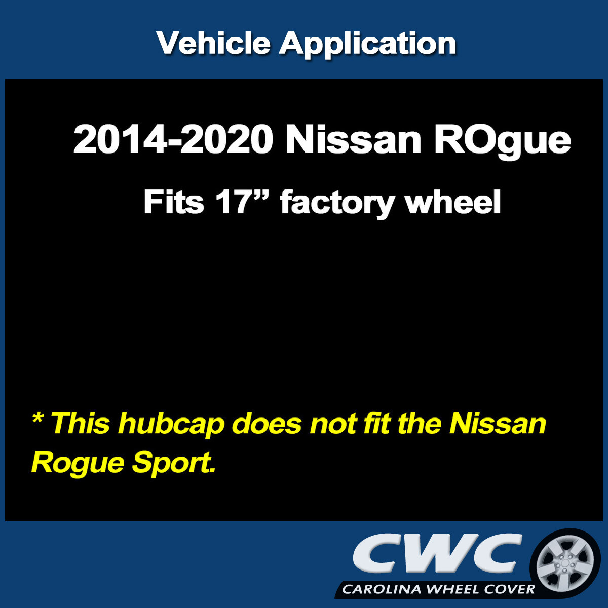 Hubcap for Nissan Rogue 2014-2020 - Genuine OEM Factory 17" Wheel Cover 53094