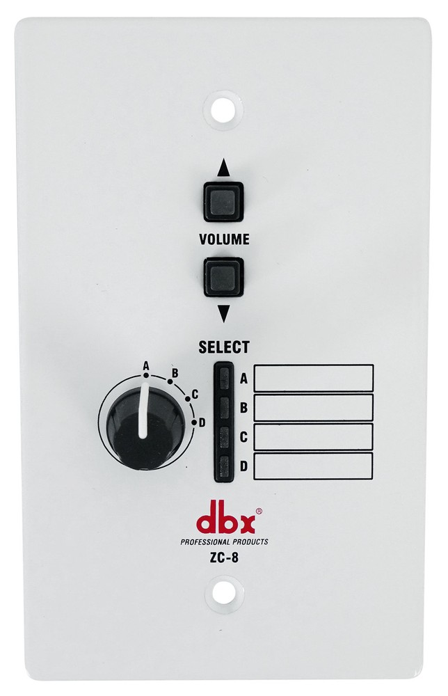 DBX ZC-8 Volume/Source Wall Mount Zone Controller ZC8